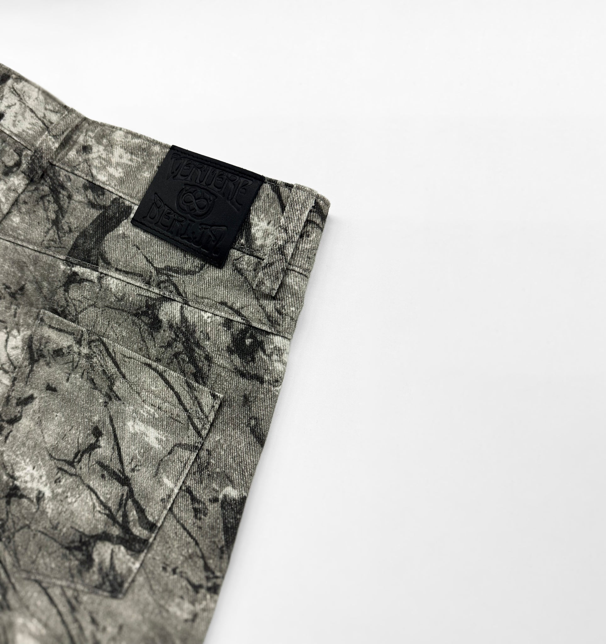 TETRA AOP CARGO PANTS - OLIVE