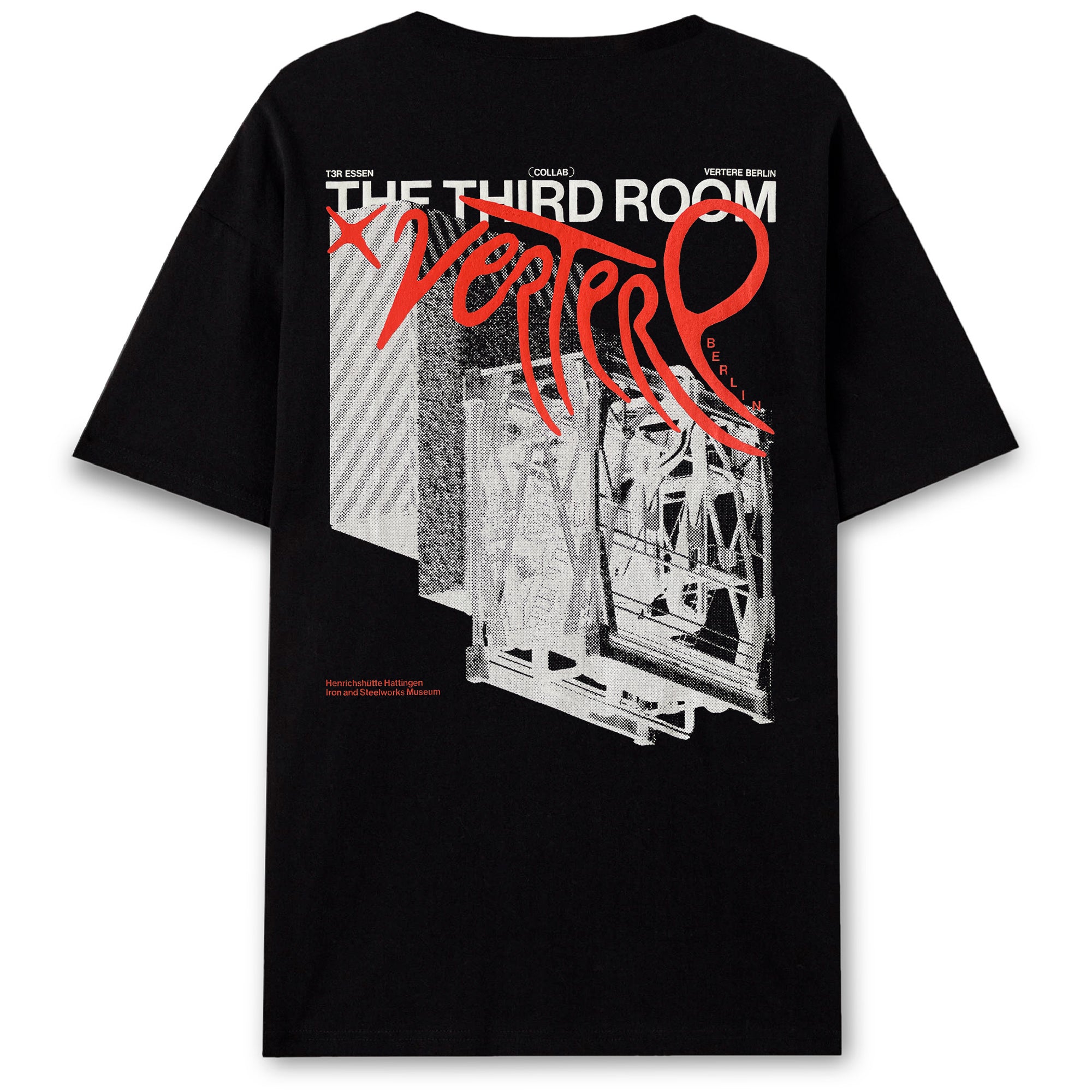 THE THIRD ROOM x VERTERE BERLIN STEELWORKS T-SHIRT - BLACK