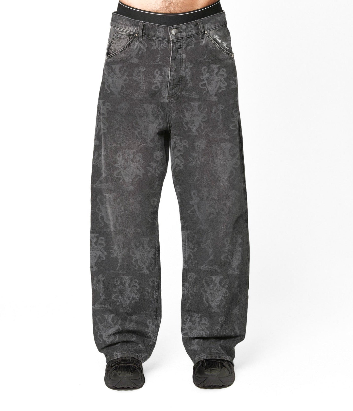 SNAKEBITE DENIM - WASHED BLACK