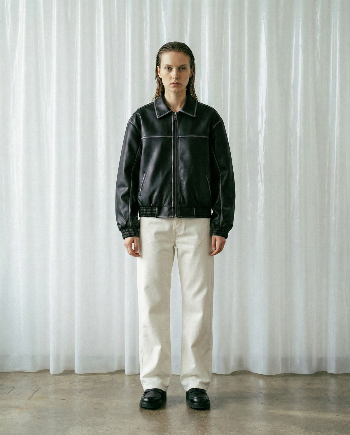 シ*ン様 25AW【REVERBEARTE】LEATHER JACKET ENIGMA LEATHER JACKET - BLACK – Vertere Berlin