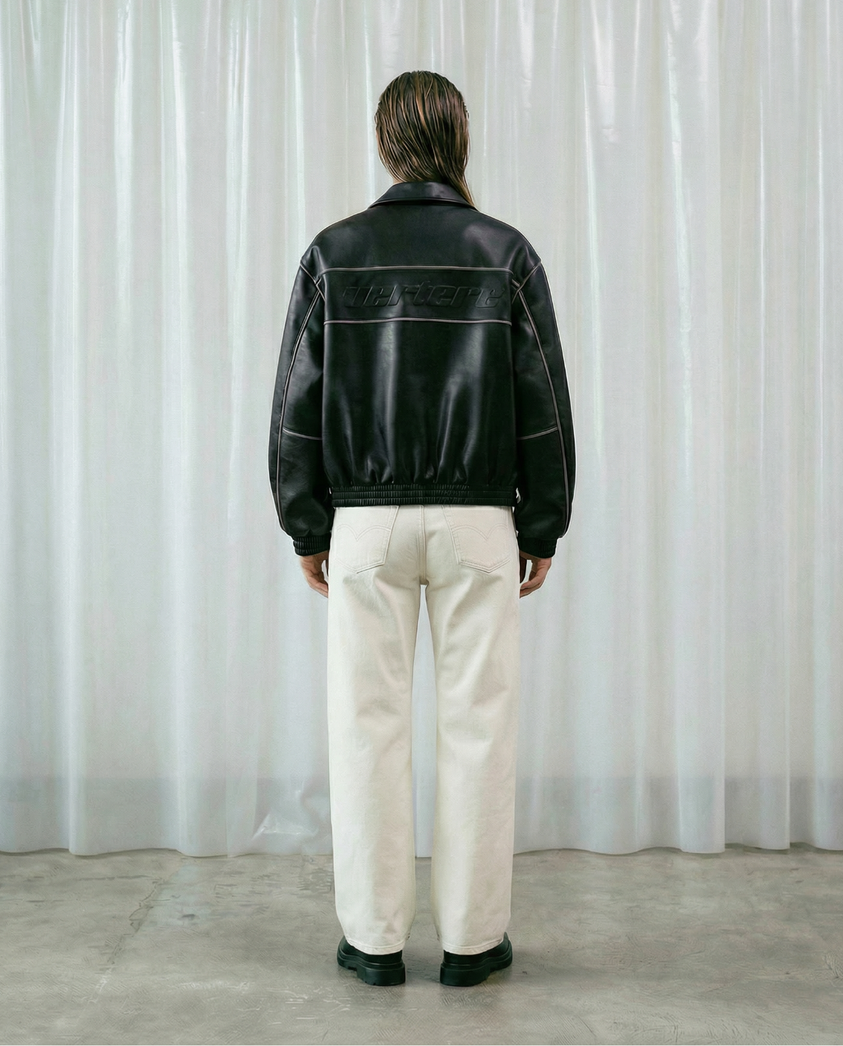 ENIGMA LEATHER JACKET - BLACK – Vertere Berlin