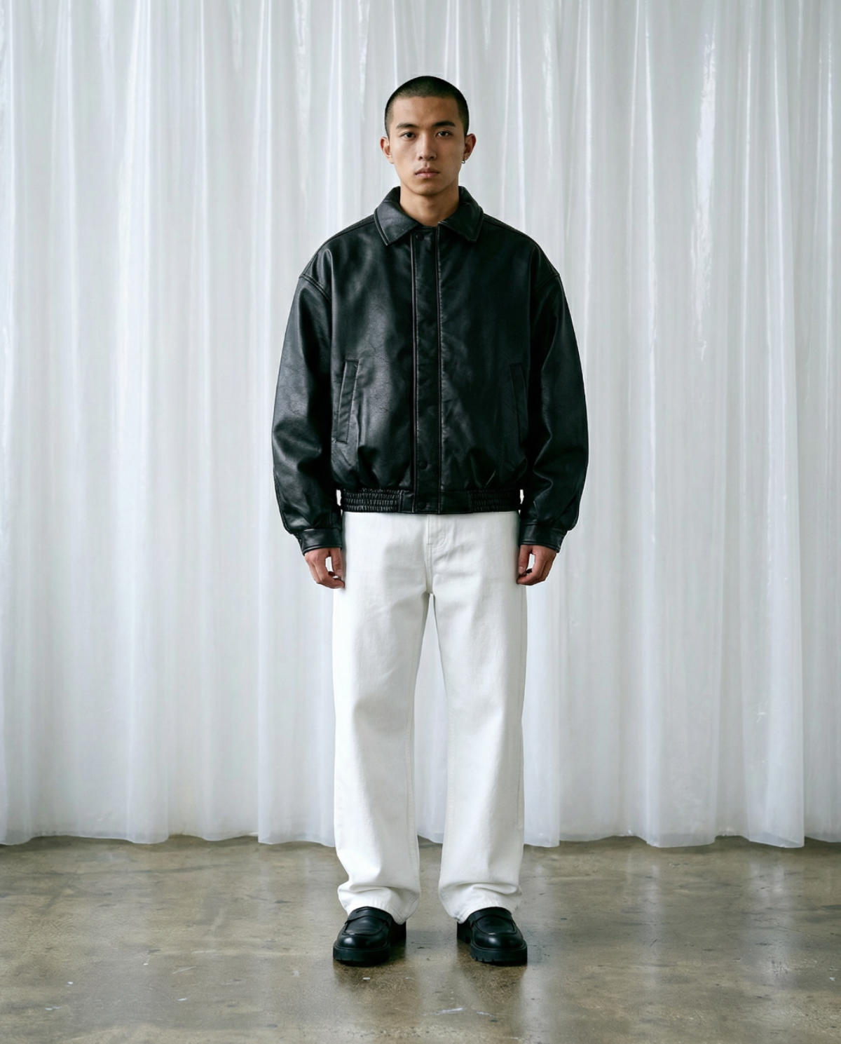 RACING LEATHER JACKET - BLACK – Vertere Berlin