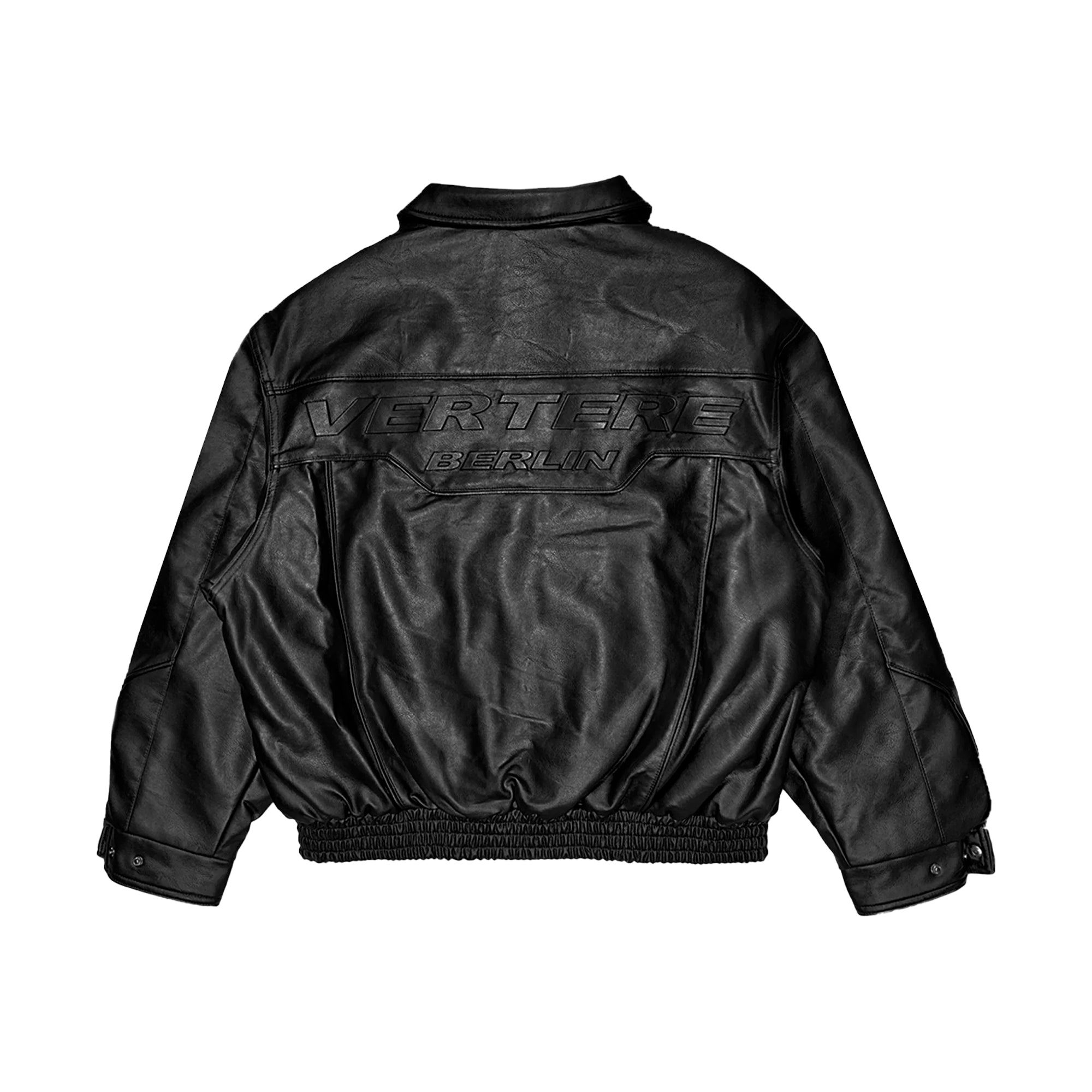 RACING LEATHER JACKET - BLACK