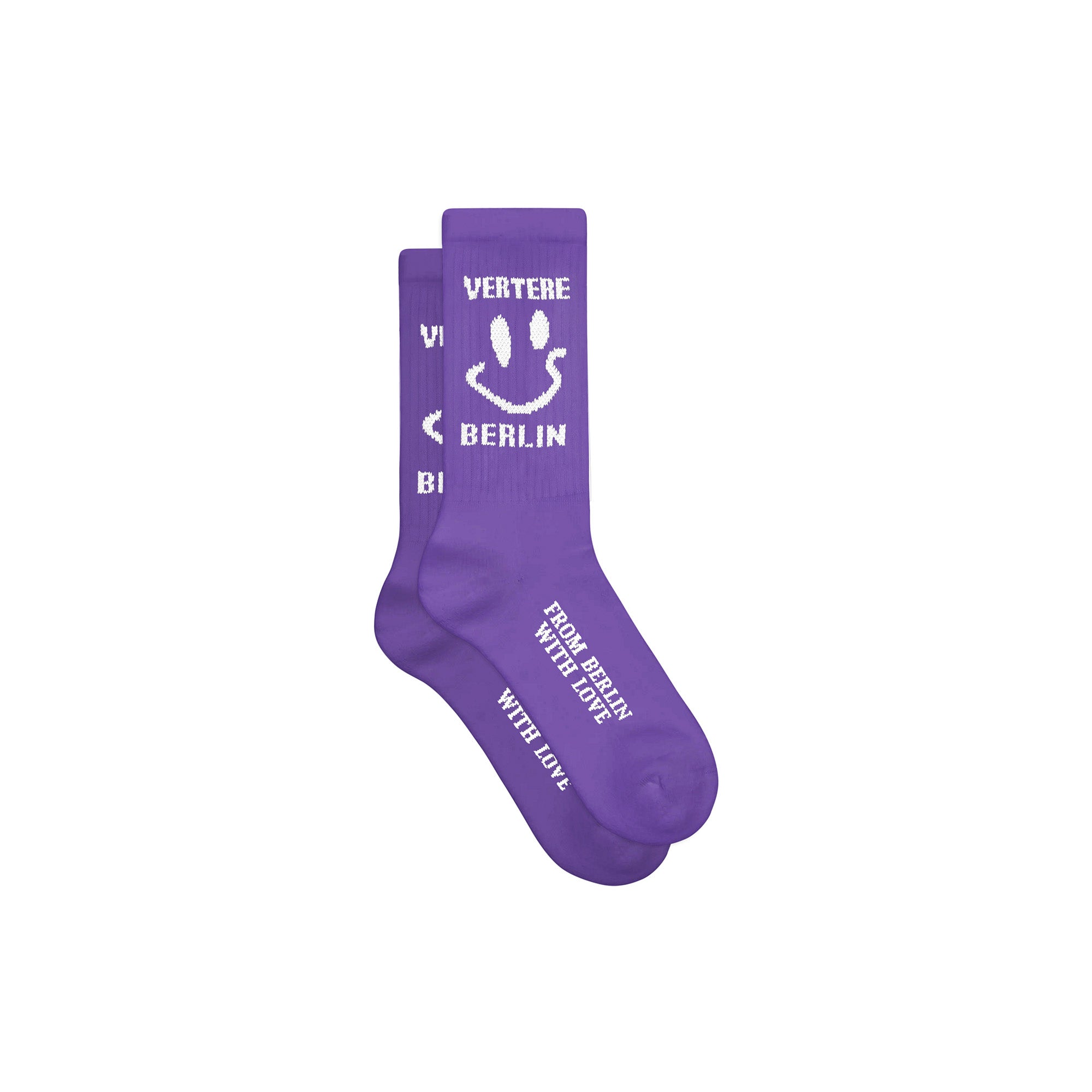 SMILEY TENNIS SOCKS - ULTRAVIOLET