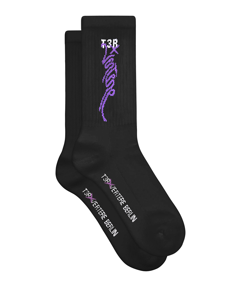 THE THIRD ROOM x VERTERE BERLIN TENNIS SOCKS - BLACK