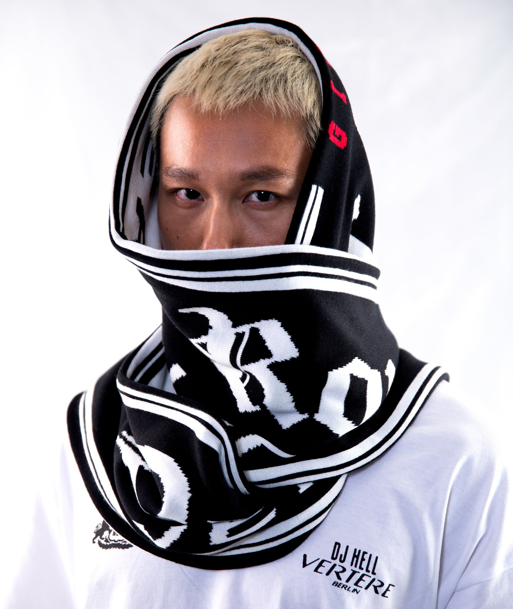 DJ HELL OVERSIZE SCARF - BLACK