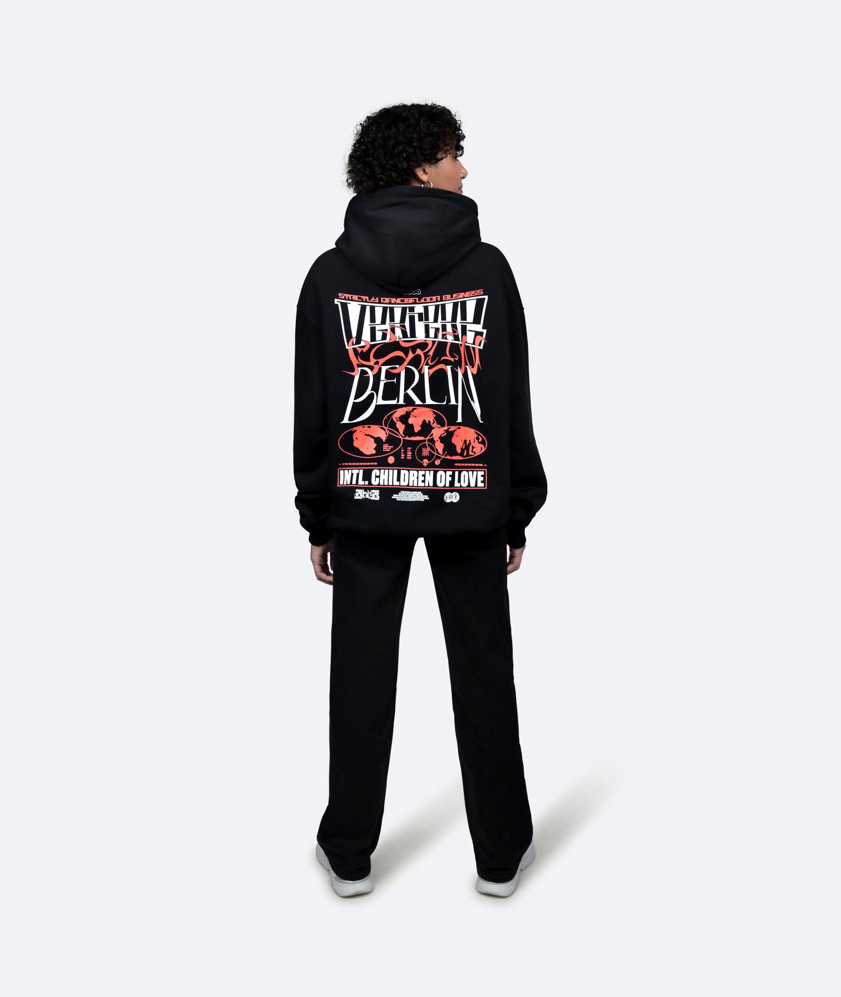 CHILDREN OF LOVE HOODIE - BLACK
