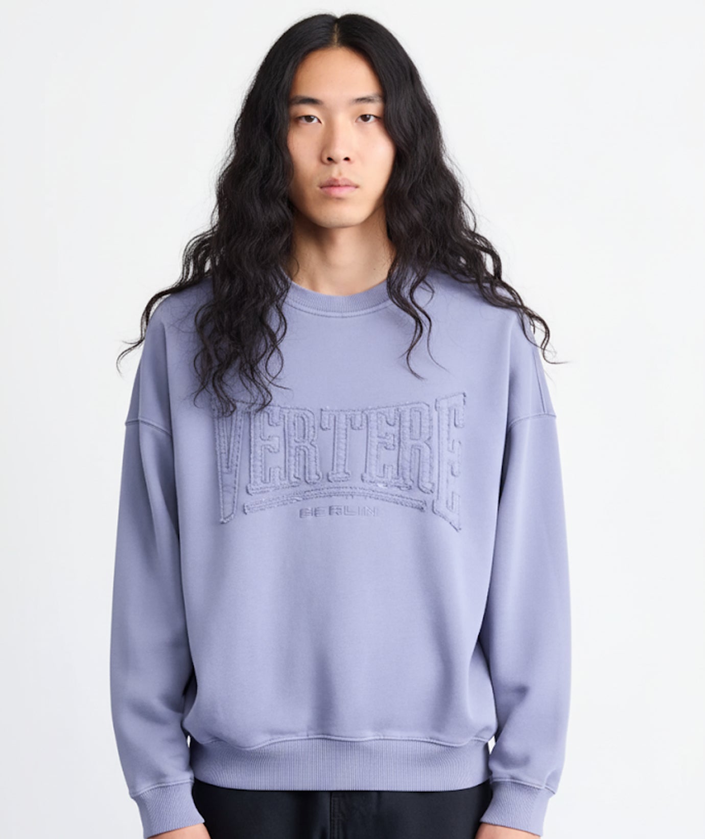 UPPERCUT PATCH SWEATER - WASHED PURPLE