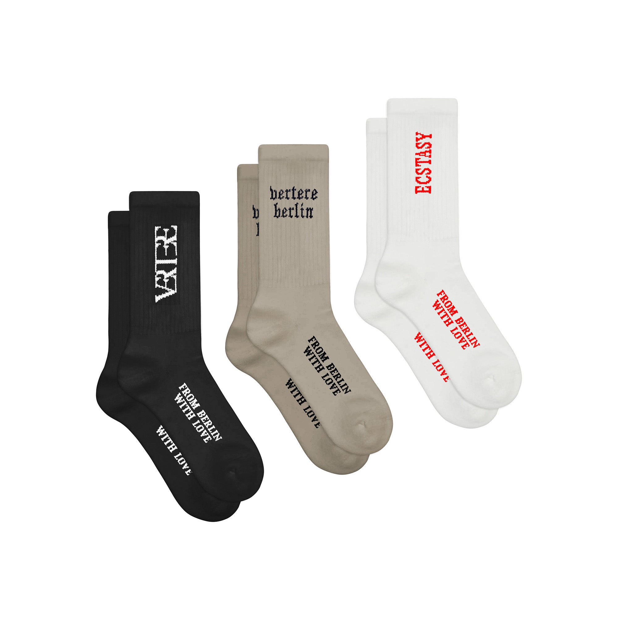 3-PACK TENNIS SOCKS SET - BERLIN ESSENTIALS