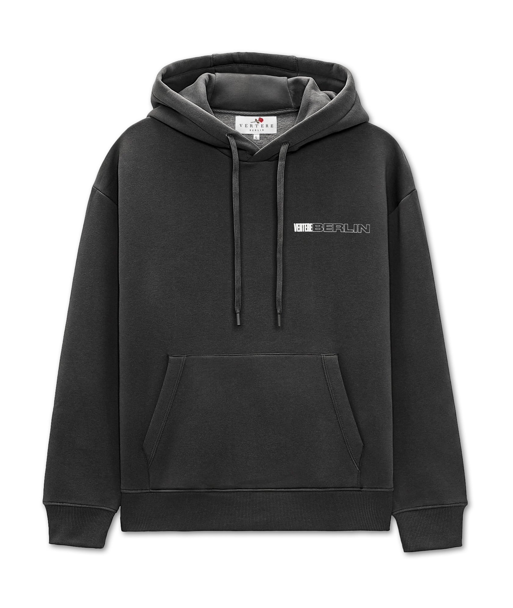 GRID HOODIE - WASHED BLACK