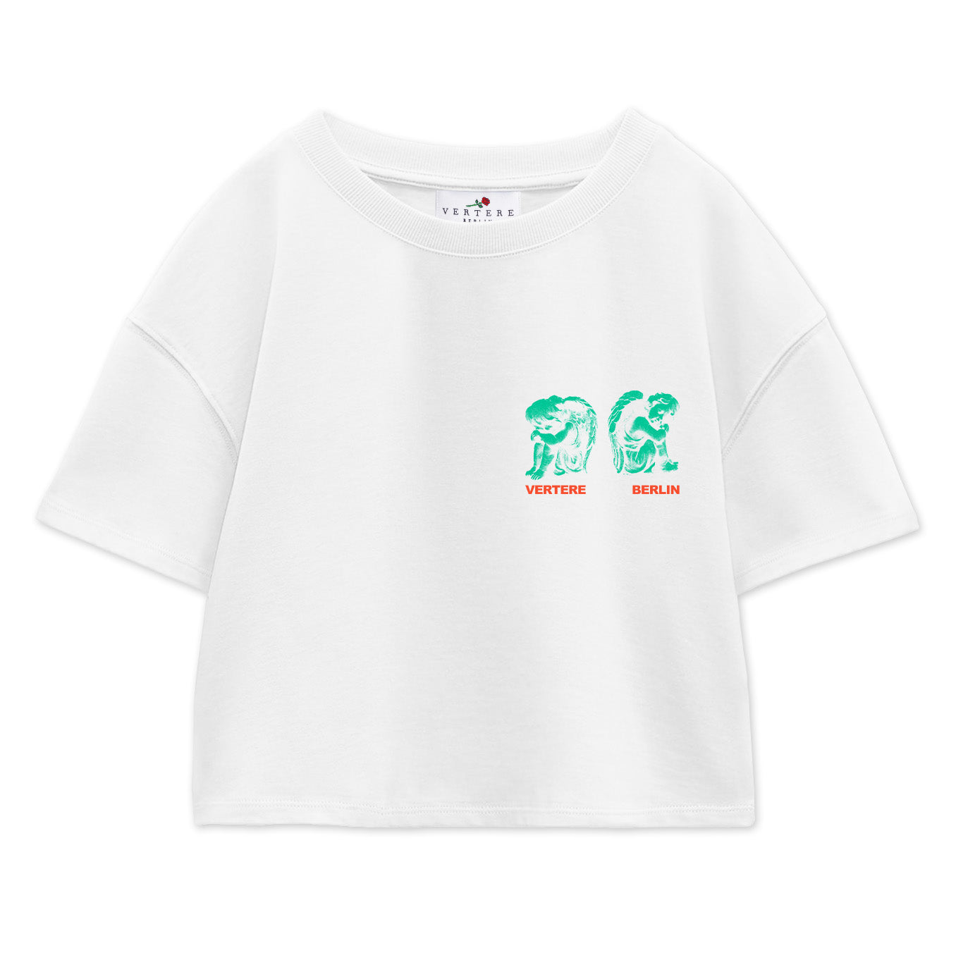 AMORE CROP T-SHIRT - WHITE