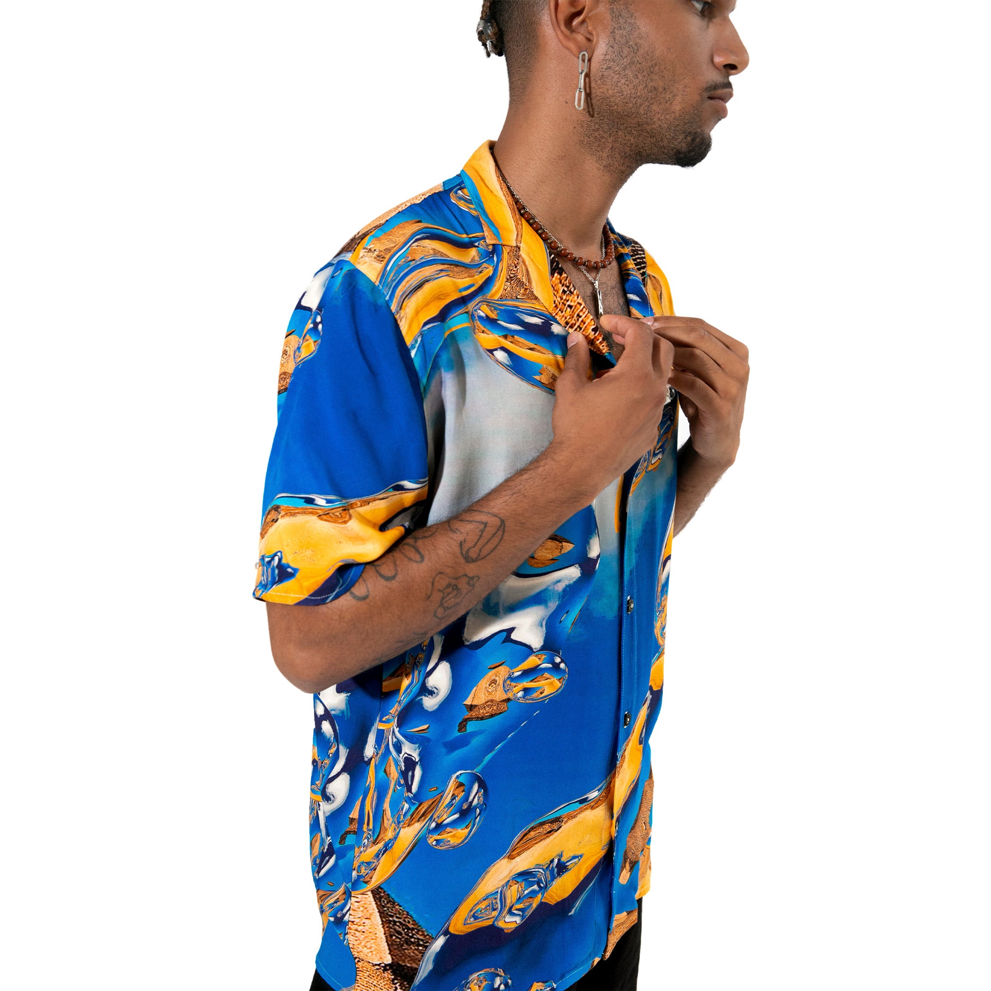 DUAT PYRAMIDS VISCOSE SHIRT - MULTI