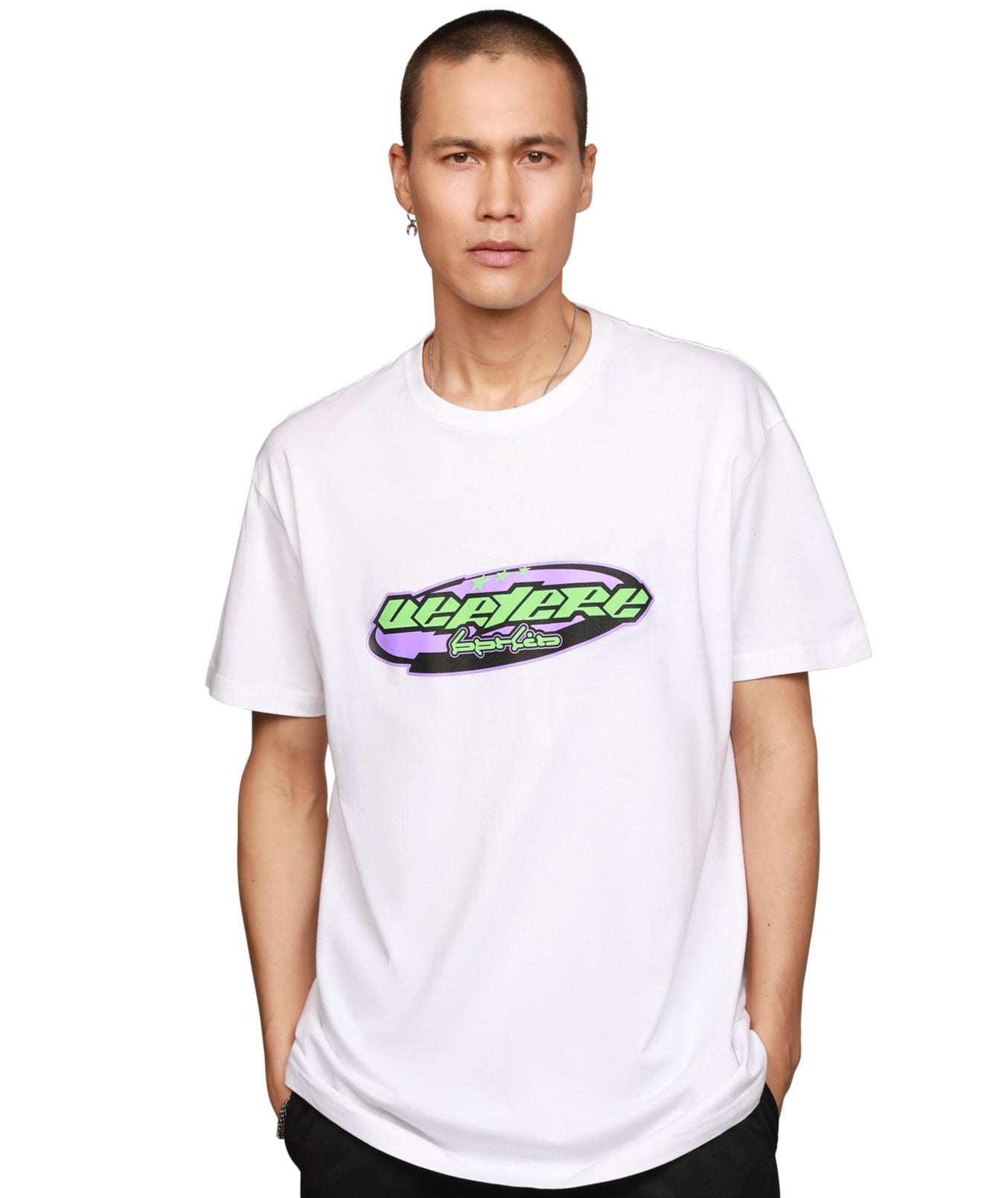 Y2K LOGO T-SHIRT - WHITE