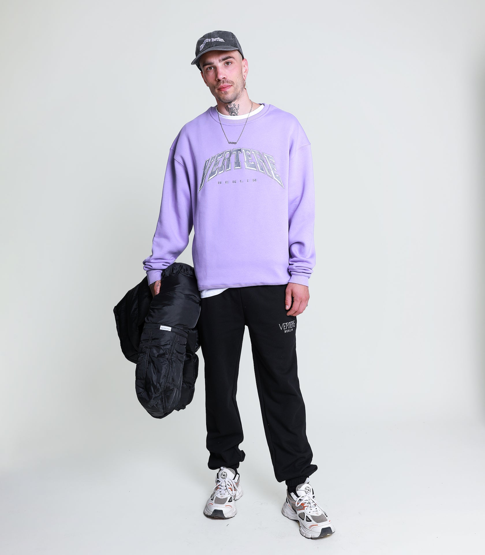 COLLEGE SWEATER - PURPLE