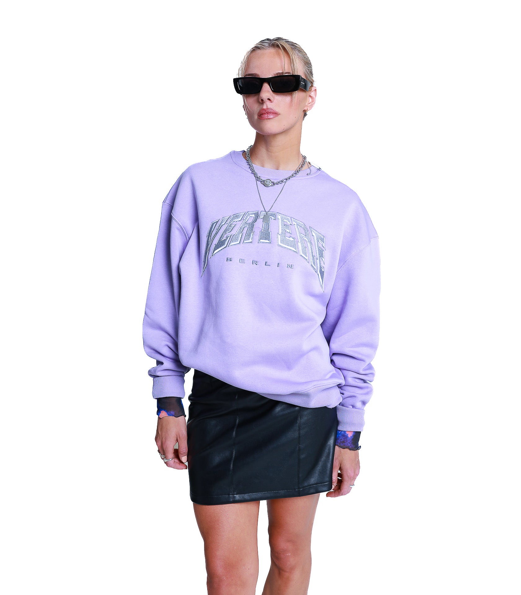 COLLEGE SWEATER - PURPLE