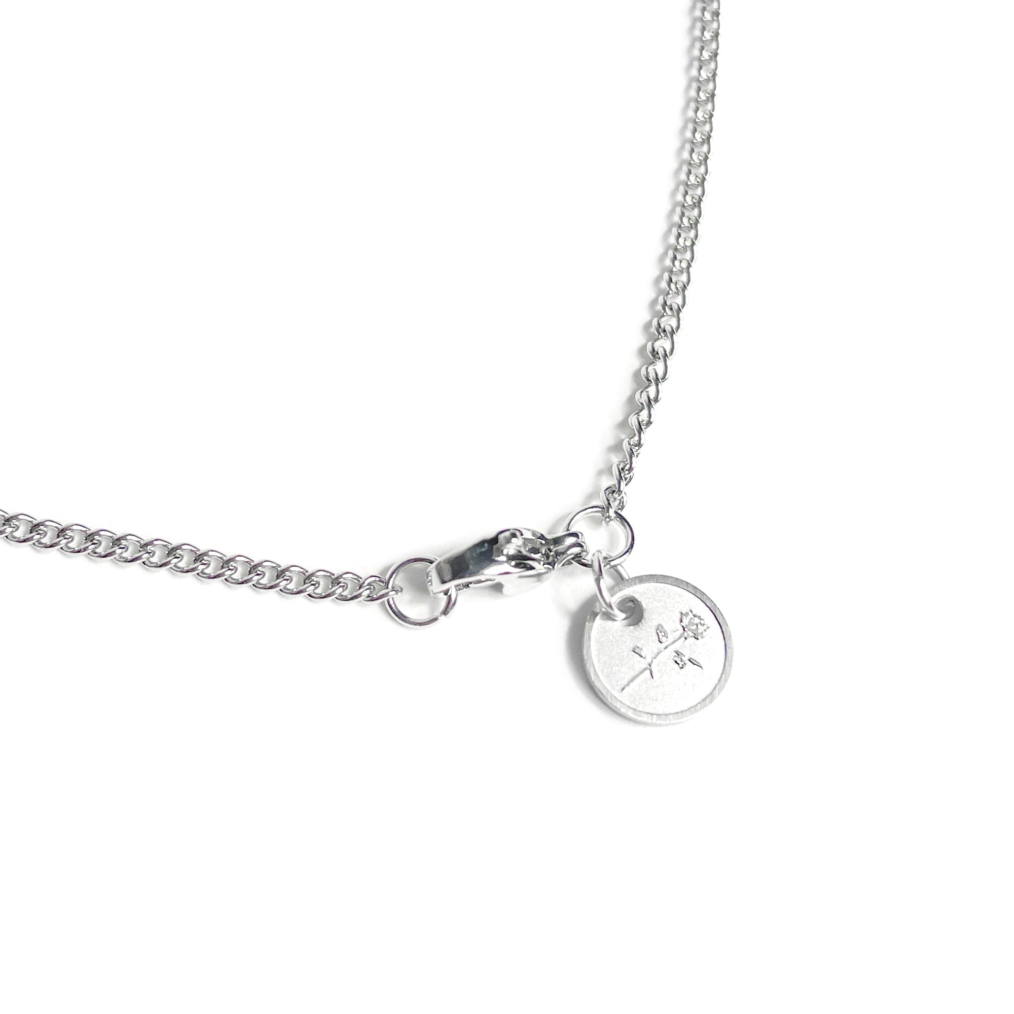 ROSE PENDANT NECKLACE - SILVER