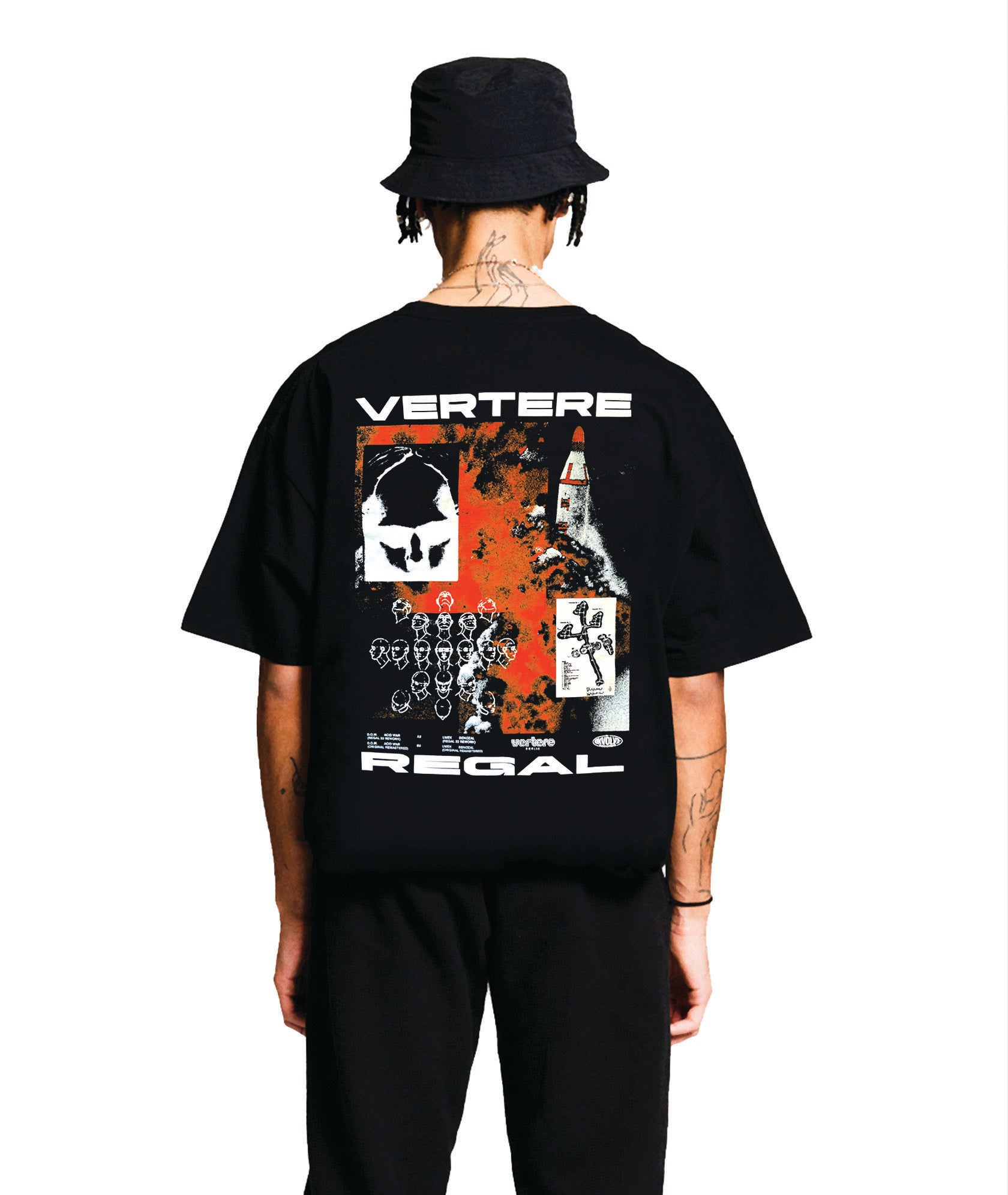 REGAL X VERTERE BERLIN REWORKS 2.0 T-SHIRT - BLACK