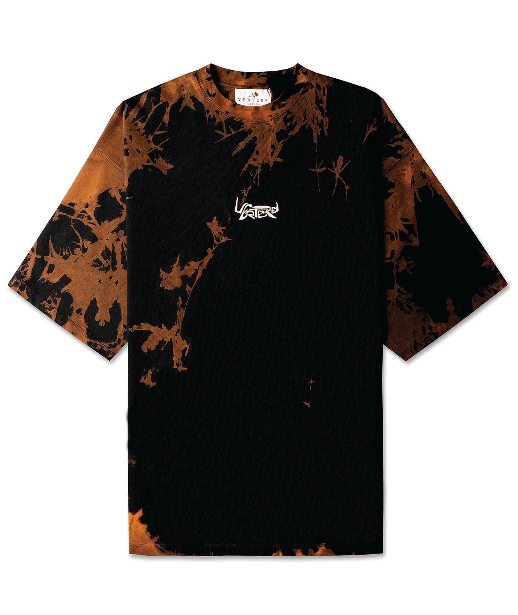OVERSIZE SPACE T-SHIRT - BLACK/ORANGE